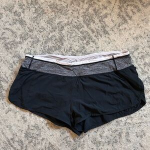 lululemon athletica Black and Gray Athletic Shorts